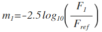 Reference magnitude equation