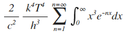 Integral with geometric series simplified